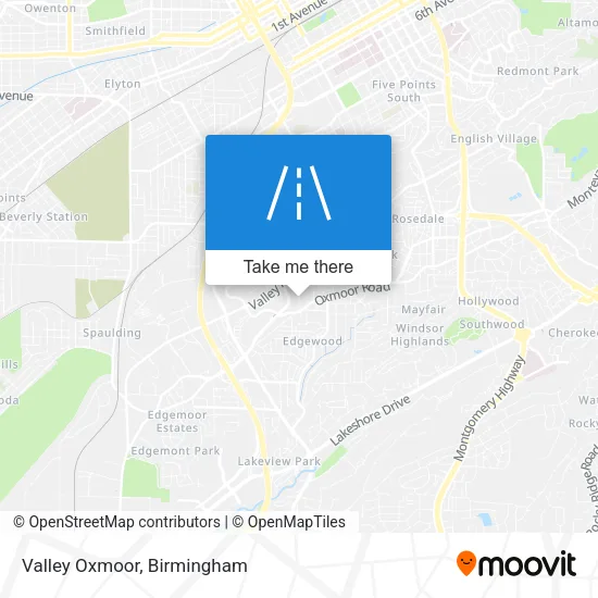 Valley Oxmoor map