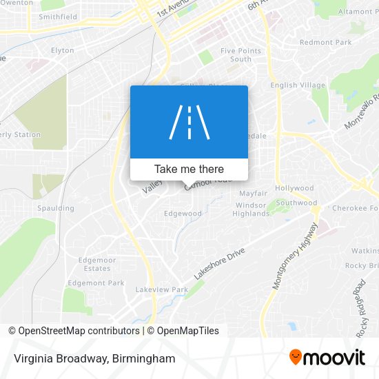 Virginia Broadway map