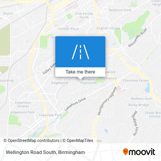 Mapa de Wellington Road South
