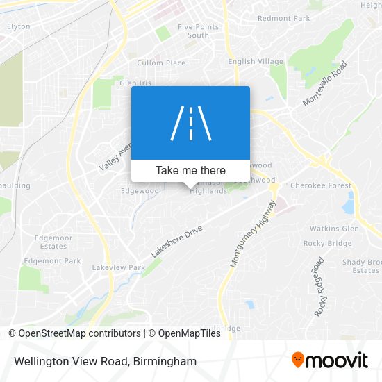 Wellington View Road map