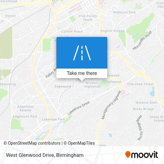 Mapa de West Glenwood Drive