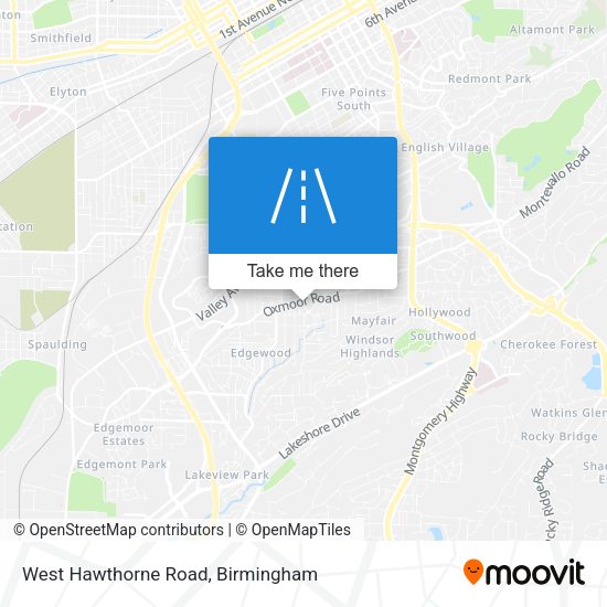 Mapa de West Hawthorne Road