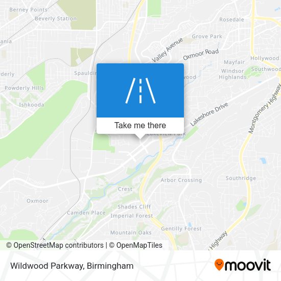 Wildwood Parkway map