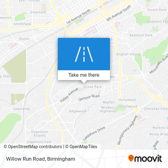 Mapa de Willow Run Road