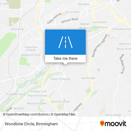 Woodbine Circle map