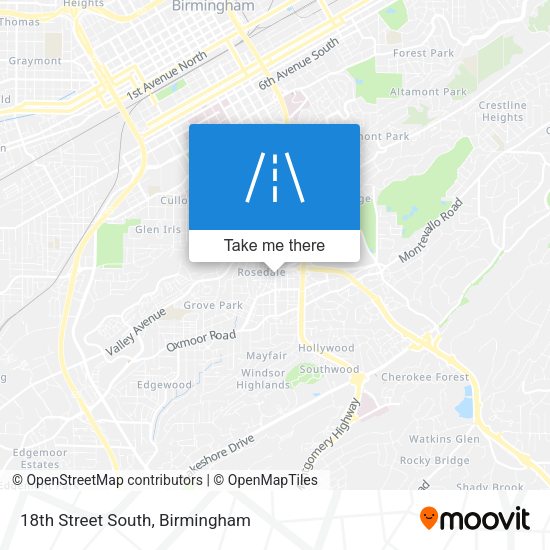 Mapa de 18th Street South