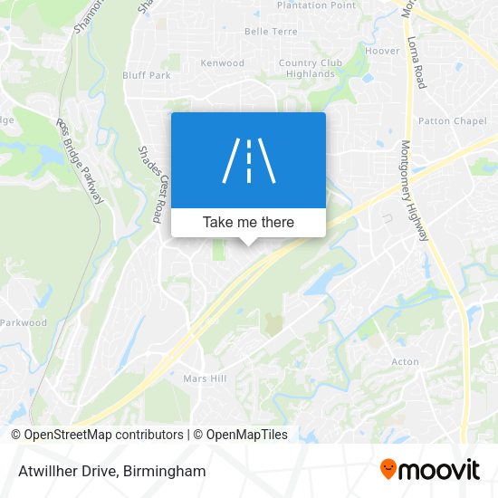 Mapa de Atwillher Drive