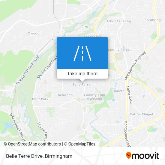 Belle Terre Drive map