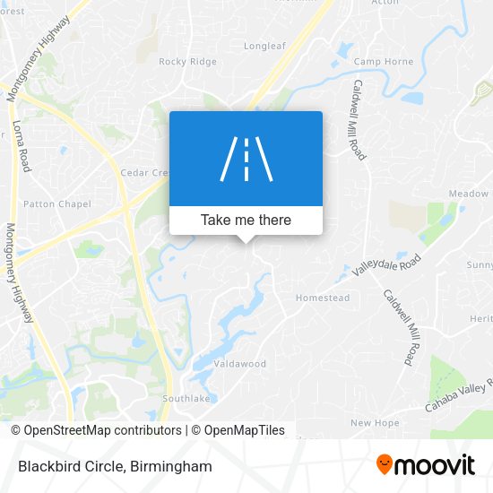 Blackbird Circle map