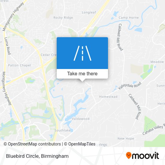 Mapa de Bluebird Circle
