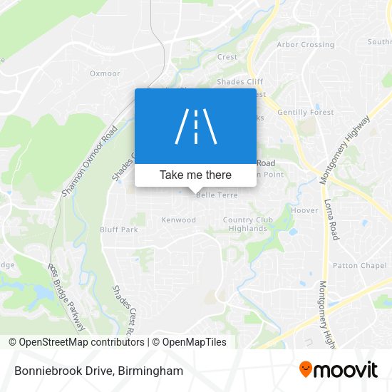 Mapa de Bonniebrook Drive