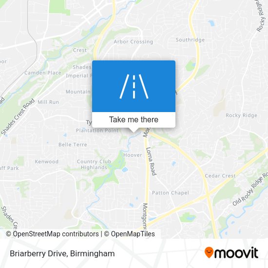 Briarberry Drive map