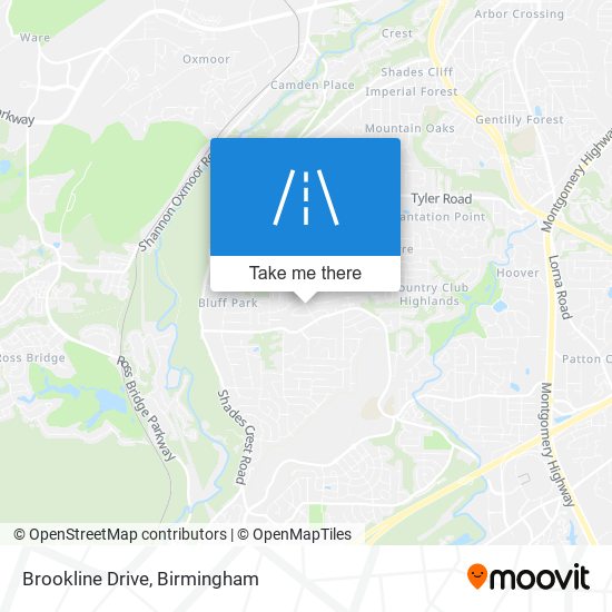 Mapa de Brookline Drive