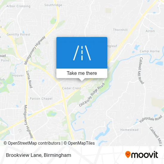 Brookview Lane map
