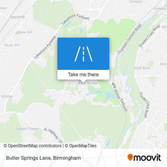 Butler Springs Lane map
