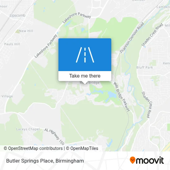 Butler Springs Place map