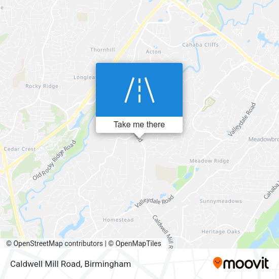 Mapa de Caldwell Mill Road