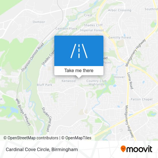 Cardinal Cove Circle map