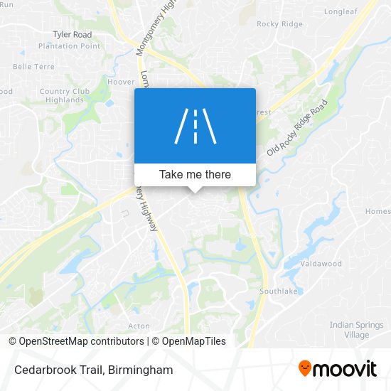 Cedarbrook Trail map