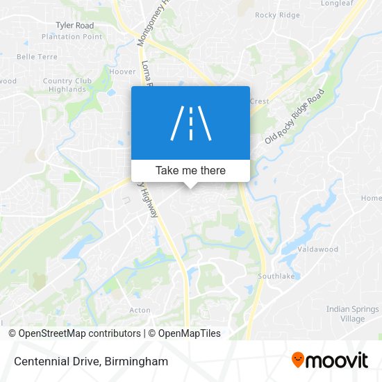 Centennial Drive map