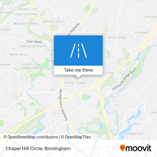 Chapel Hill Circle map