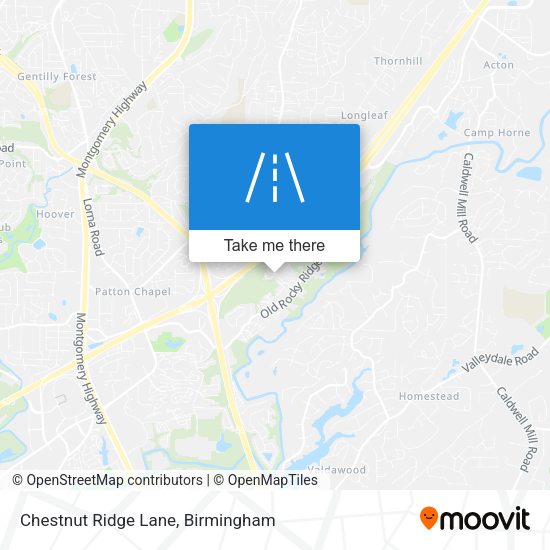 Mapa de Chestnut Ridge Lane