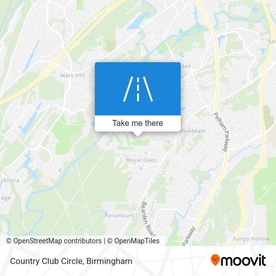 Mapa de Country Club Circle