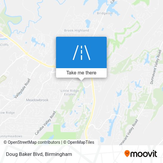Mapa de Doug Baker Blvd