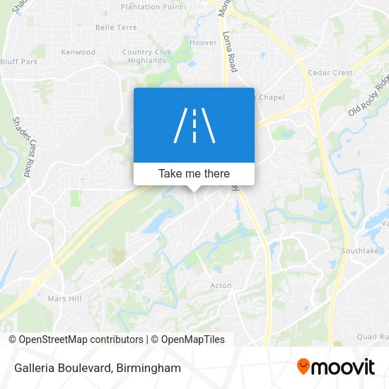 Galleria Boulevard map