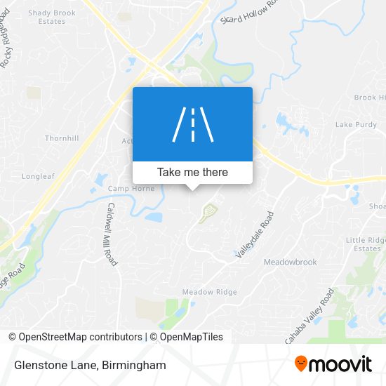 Mapa de Glenstone Lane