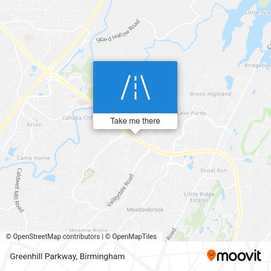 Greenhill Parkway map
