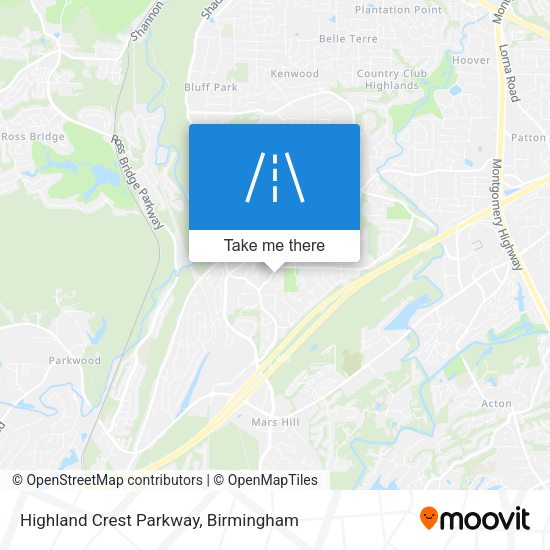 Mapa de Highland Crest Parkway