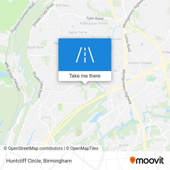 Huntcliff Circle map