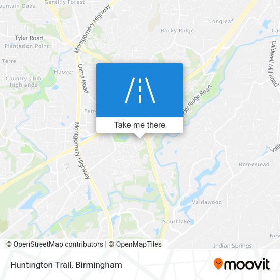Huntington Trail map