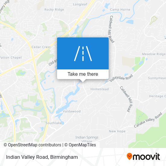 Indian Valley Road map