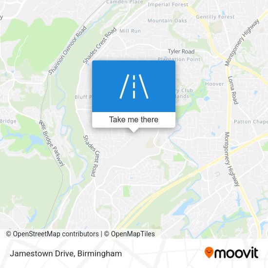 Mapa de Jamestown Drive