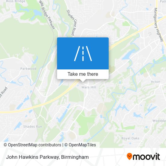 John Hawkins Parkway map