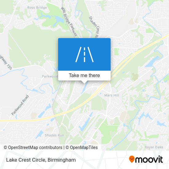 Lake Crest Circle map
