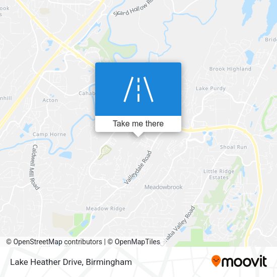 Lake Heather Drive map