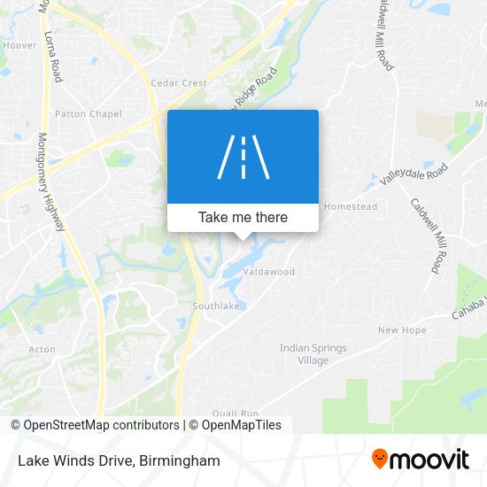 Lake Winds Drive map