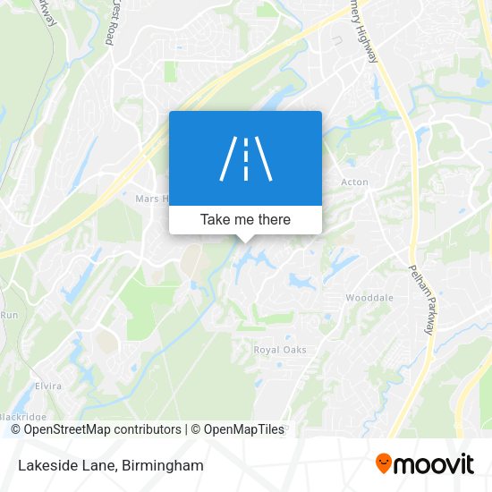 Mapa de Lakeside Lane