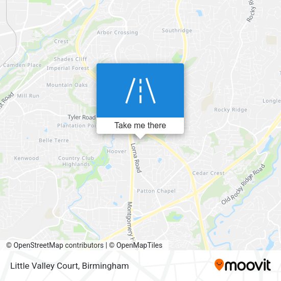 Mapa de Little Valley Court