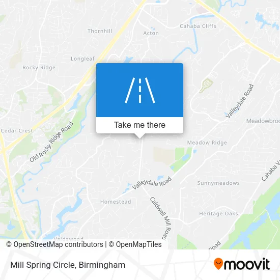 Mill Spring Circle map