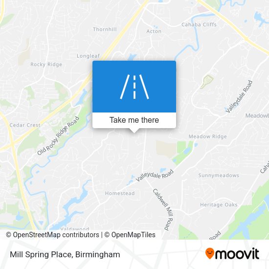 Mapa de Mill Spring Place