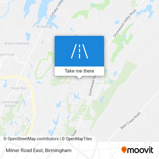 Milner Road East map