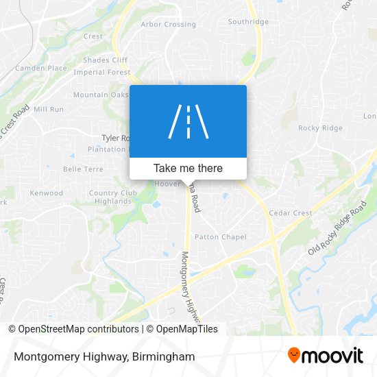 Montgomery Highway map