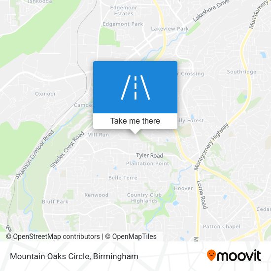 Mountain Oaks Circle map