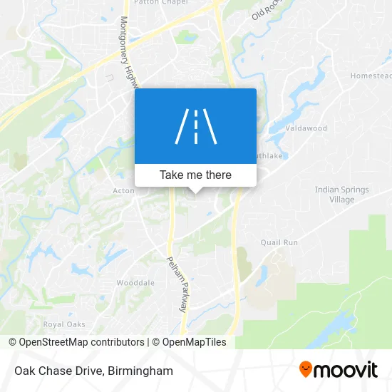 Oak Chase Drive map