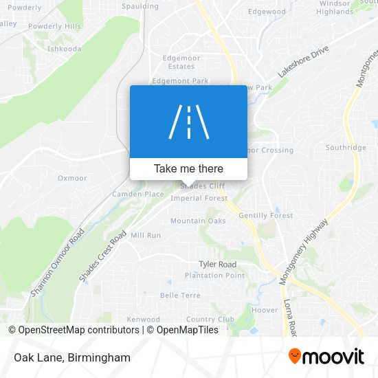 Mapa de Oak Lane