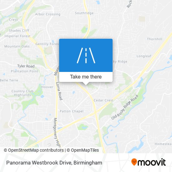 Mapa de Panorama Westbrook Drive